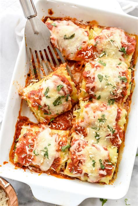 lasagna roll ups with spinach and meat